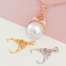 s925 Silver Road Lotong clip Jade ball pendant sterling silver accessories diy buckle jade bead Jade button