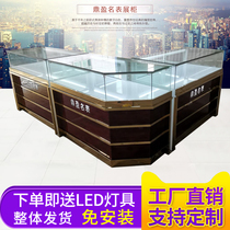 Watch display cabinet Jewelry Jewelry counter Jewelry display cabinet Glass display table Cosmetics glasses counter display cabinet