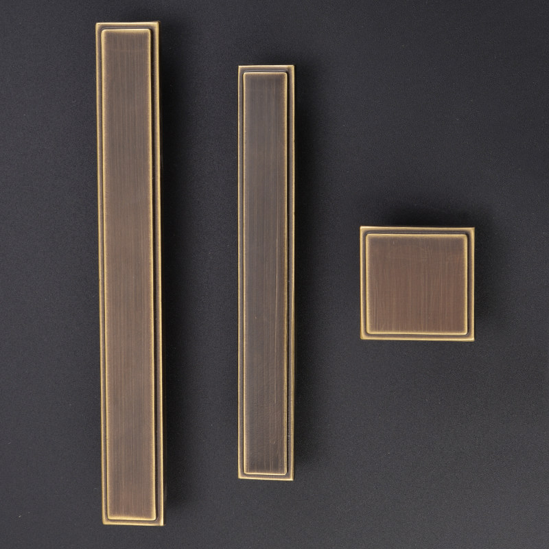 Ruigao all copper handle New Chinese style cabinet door drawer cabinet Modern simple wardrobe American overall cabinet door handle Chinese style