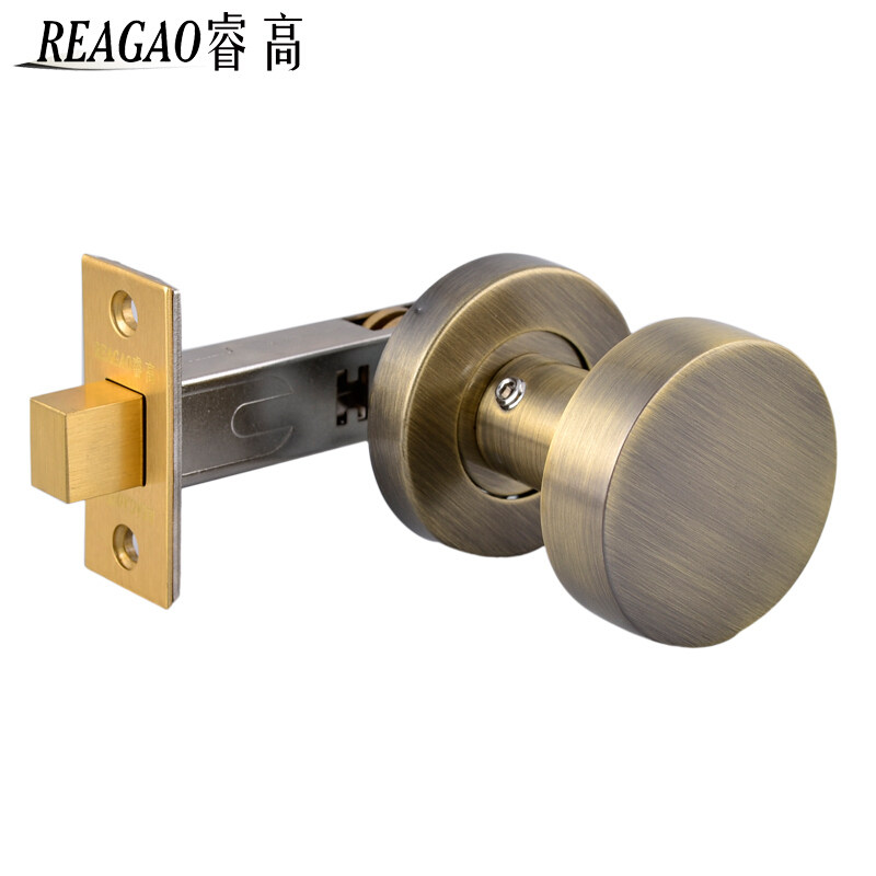 Invisible door lock single-sided lock Background wall unilateral lock long handle handle handle dark bedroom lock dark lock white black