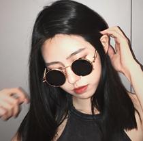 2020 new street shoot sunglasses lady Korean version hipple INS vintage disco red sunglasses hip-hop glasses