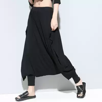 2021 spring European and American trendy brand walking with style loose all-match large size harem pants down pants harem pants casual pants women