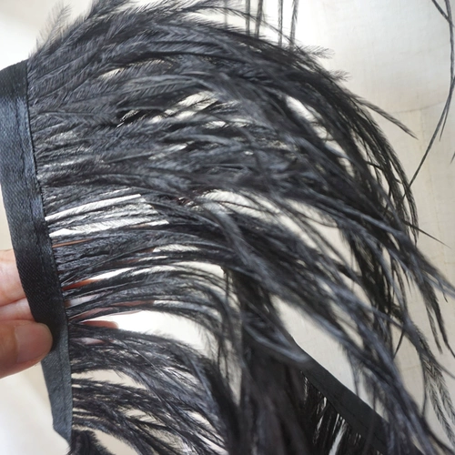 Двойное шифрование 10-15 Слистовая шерстяная ткань край Diy Декоративное перьев ткань для полоски платье юбка для манжеты для одежды аксессуары