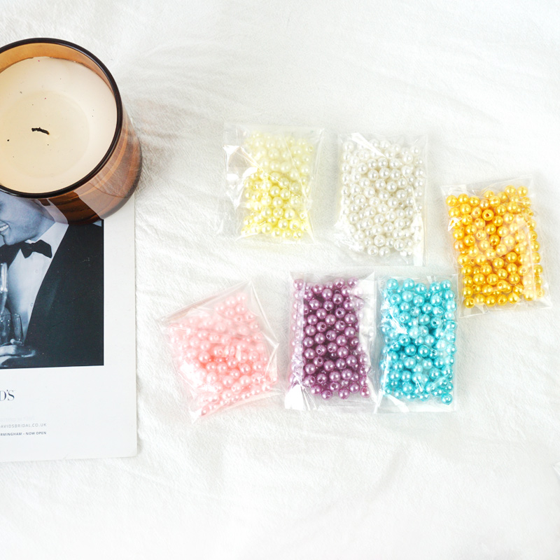 6mm Colour imitation pearl loose pearl Dream Tennis Diy Accessories Handmade Strings