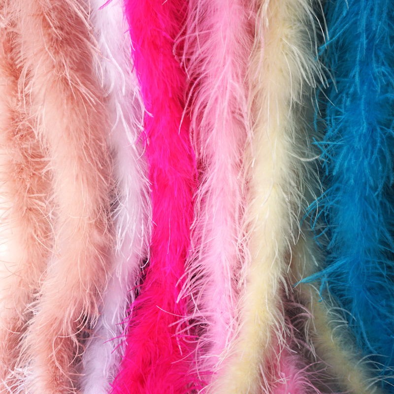 Colorful Feather Strips Ostrich Wool Wool hair Bar Diy hair clip Decorative Performance Dance Suit High Set Gown Clothing Accessories-Taobao