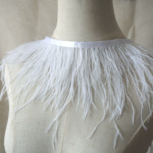 Двойное шифрование 10-15 Слистовая шерстяная ткань край Diy Декоративное перьев ткань для полоски платье юбка для манжеты для одежды аксессуары