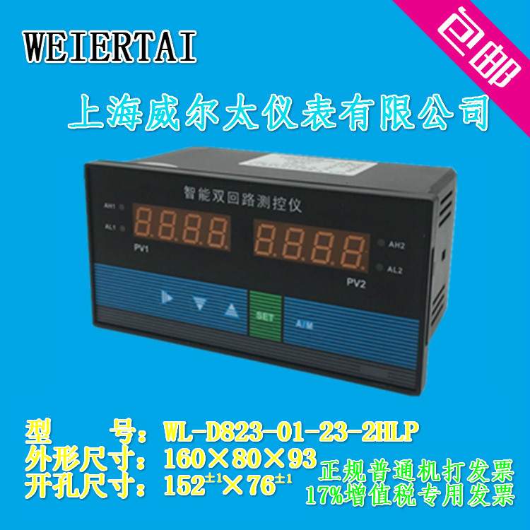 Shanghai Weitai Instrument WL-D823 Intelligent Dual Loop Measurement and Control Instrument Temperature Pressure Level Controller