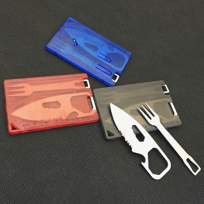 Cutter body-proof military-industrial knife fork Switzerland Multi-functional outdoor camping tableware containing portable travel outdoor stainless steel