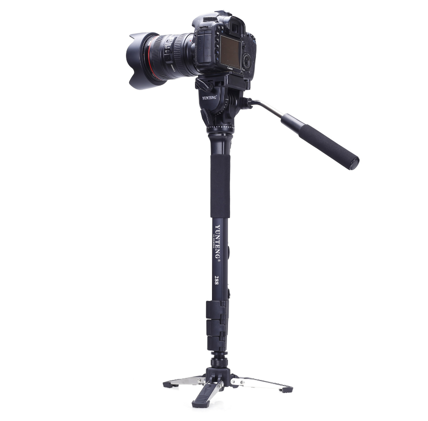 Yunten 288 Unique Tripod Single Eye Camera Photography Solo Angle Rack Hydraulic Tripod Head Professional Camera Portable Single Tripod