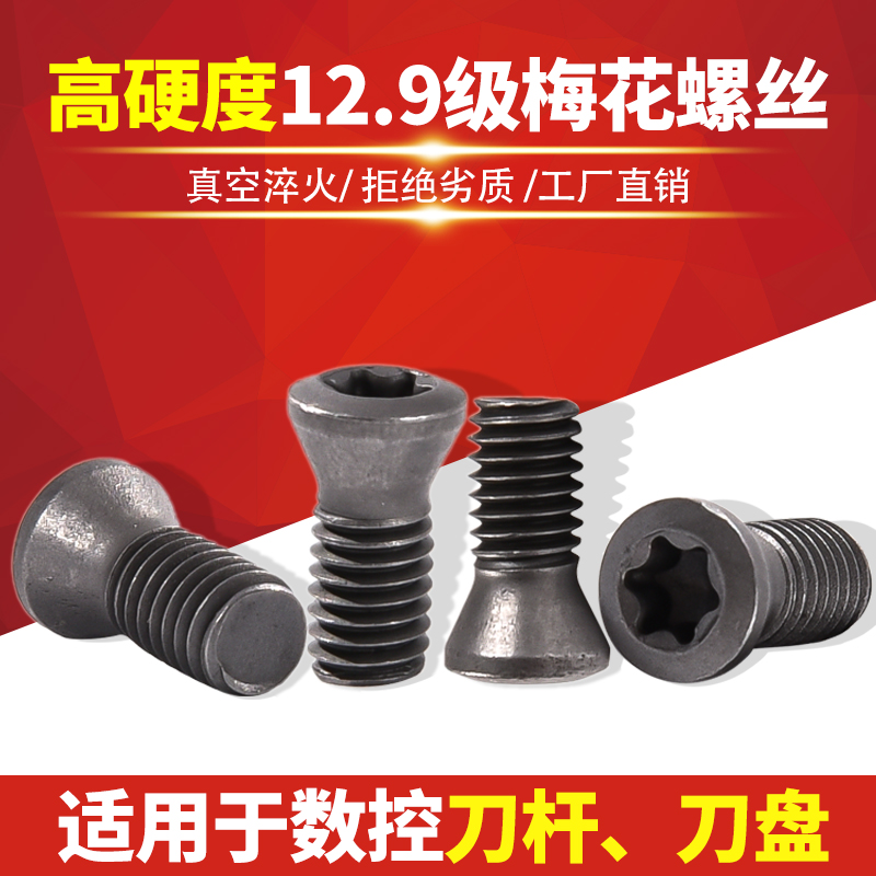12.9 grade high strength M2.5 CNC blade blade blade screw M3 turning tool CNC Plum Blossom M4 hex M5