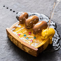 Color-changing tea pet attracts wealth and treasure cute piggy decoration boutique tea worm tea tray tea art decoration tea set accessories