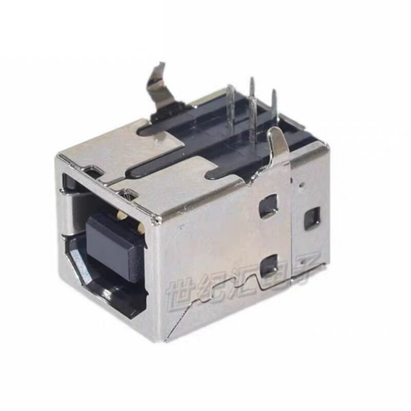 Vinyl Record Square Port D-Type Female Connector Printer Socket 90-Degree Bent Pin USB Female Connector for Printer Cable Vinyl Record Square Port D-Type Female Connector Printer Socket 90-Degree Bent Pin USB Female Connector for Printer Cable