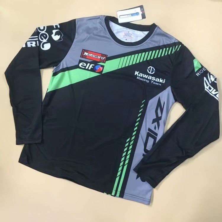 MOTO GP Kawasaki T-long T-shirt Isle of Man TT short motorcycle racing locomotive long T quick-drying locomotive