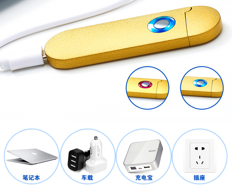 USB siêu mỏng sạc nhẹ cá nhân sáng tạo nhỏ gọn dây điện thuốc lá nhẹ hơn nam và nữ quà tặng sinh nhật bật lửa dunhill