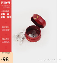 Lady handmade genuine leather calf leather mini cute round Japan Zero money Coin Ear Machine Line Jewelry Containing small bag