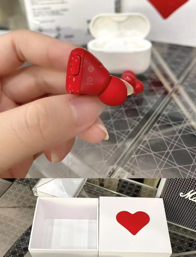 Official Genuine Japanese Heartbuds Heart-Shaped Cute Girls In-Ear Wireless Bluetooth Headphones Pink