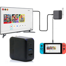 Поддержка хоста switch ns便携底座电源 快充底座二合一 支持直接投屏tv