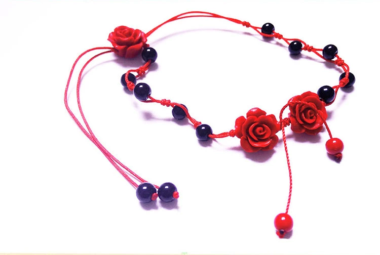 Cinnabar Vòng Chân SpongeBob Nữ Sợi Dây Màu Đỏ Ác Transit Chống Nhỏ Người Mở Cá Tính Handmade Jewelry Quế Feet các mẫu lắc chân bạc nữ đẹp