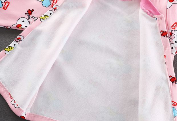 Trẻ em mặc đồ lót trẻ sơ sinh bộ đồ ngủ mùa thu và mùa đông Trẻ em quần áo ấm cộng với quần áo nhung bé trai và quần áo mùa thu đồ bộ cho bé gái 11 tuổi