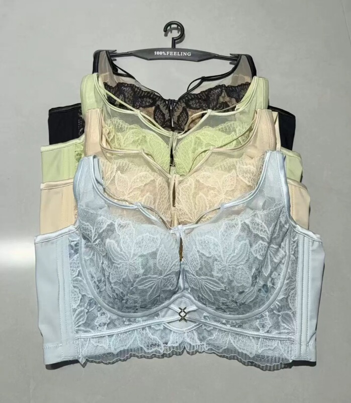 100% Feeling Underwear 6068 Women's Soft Underwire Thin B Cup Mango Cup Push-Up Bra 100% Feeling