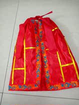Shax clothes cloak shawl silk King red and yellow collar dragon robe Phoenix robe Buddha statue clothes underwear