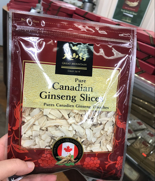 Canada Ontario Grand Mountain Lines Brand Atlantic Citi Ginseng Flakes Tablets Infused with 80 gr Zero Bags International Mail