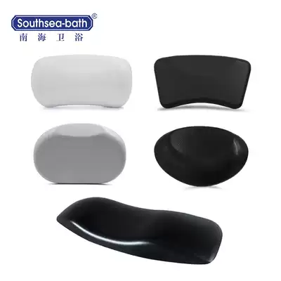 Hotel bathroom bath silicone bathtub pillow accessories bathtub with suction cup universal neck elastic massage cylinder pillow
