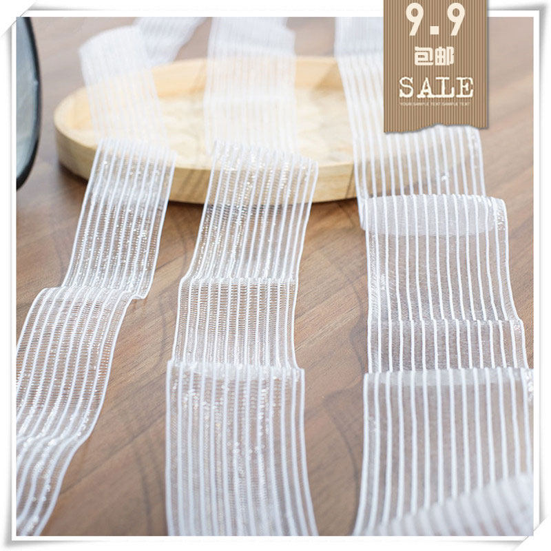 New fish silk transparent elastic band elastic band mesh tension band DIY clothing hairpin jewelry handmade materials