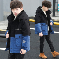 Childrens clothing boys winter clothing cotton coat 2020 new childrens middle and Big Boy thick Korean cotton clothing