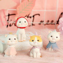 Fairy tale Nordic Princess Cat shaking head car ornaments Cartoon car decoration supplies Cake baking gift