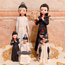 Chen love Ling Magic Road ancestors surrounding ancient style Wei Wuxian Blue forget the Q version of resin ornaments best friend birthday gift
