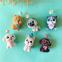 West Highland Chow Chow pug than bear Teddy Husky happy lucky adorable pet dog car decoration birthday gift