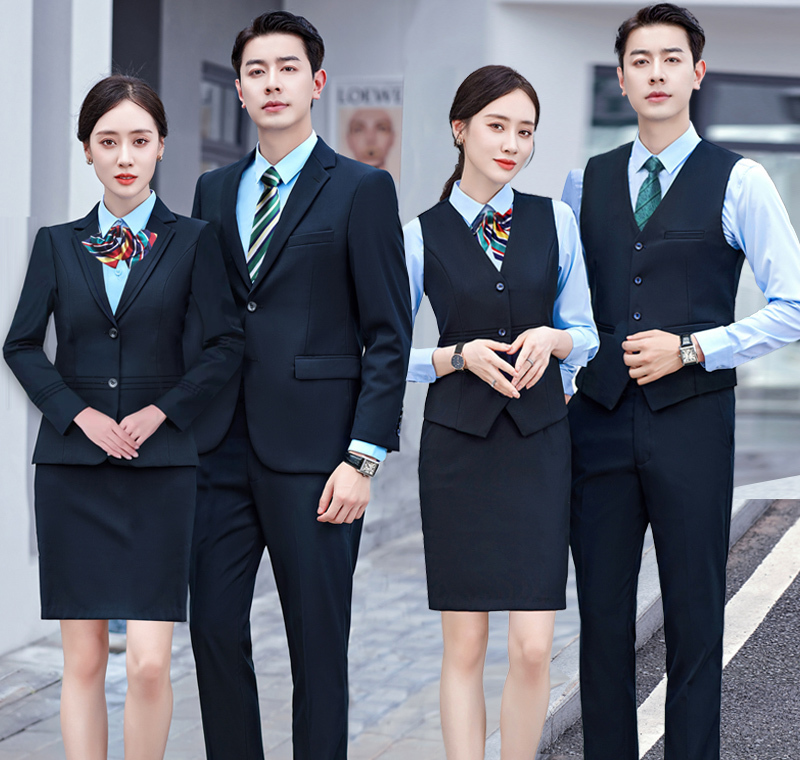 Postal Savings Bank China Vest Women's Work Uniform Vest Postman Short and Long Sleeve Shirt Men's Suit