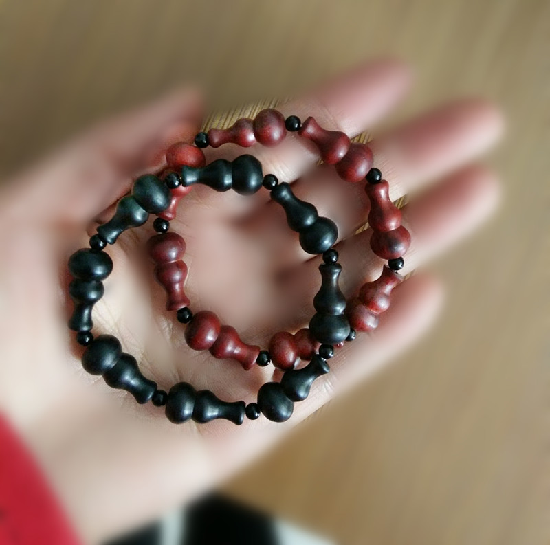 Mới chạm khắc gỗ gụ bầu vòng đeo tay gỗ khắc vòng đeo tay gỗ gụ Palistany vòng đeo tay hạt trang sức - Vòng đeo tay Cuff vòng tay pnj