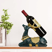 Red wine rack ornaments Deer wine cabinet decorations Household Nordic modern simple living room TV cabinet Creative wine bottle rack