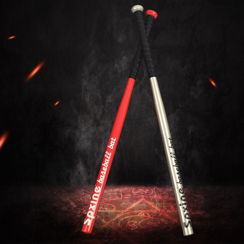 Baseball bat car thin stick male iron stick legal stick solid iron girl self-defense steel professional baseball bat stick tide brand