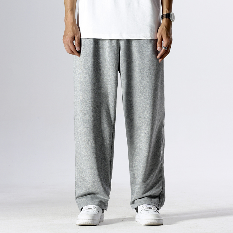 Straight-Leg Drape Pants, Loose Wide-Leg Men's Drapey Casual Sports Trousers, Trendy Men's Dress Pants, Basketball Sweatpants