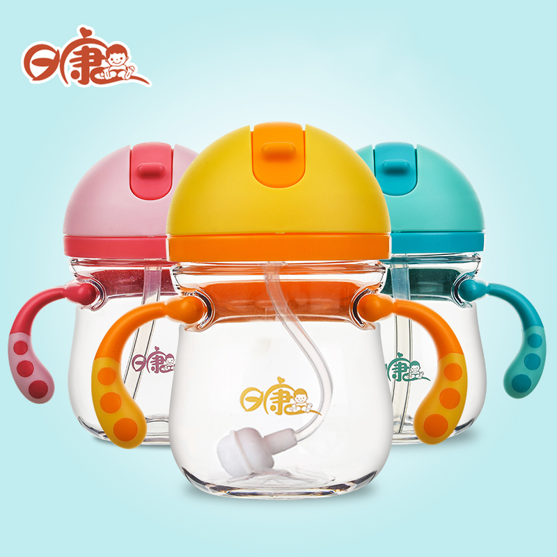 School Drinking Cup 1 Year Old Children's Water Cup Kindergarten Special Baby School Drinking Cup 6 Months Straw Cup Baby Water Glass One Year Old