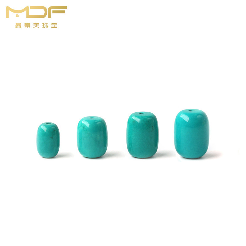 Imitation Green Pine Stone Green Blue Color Barrel Beads Waist Beads Loose Beads Diy Hand Strings Accessories Beads Foetian Accessories Stars Moon Bodice Accessories