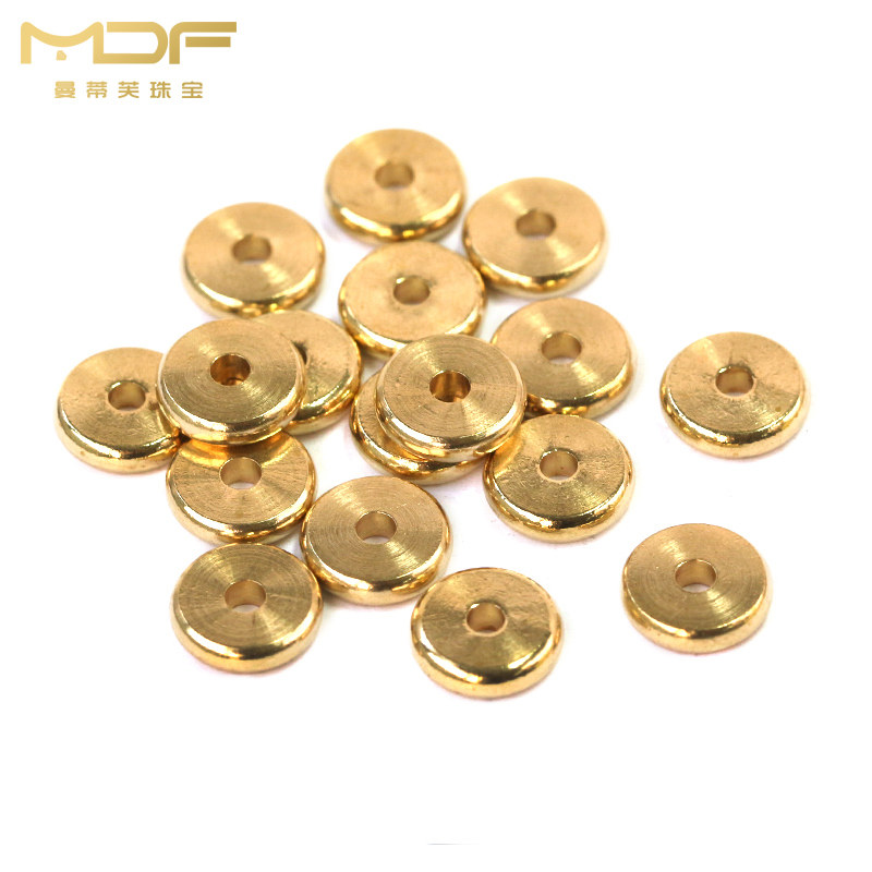 Brass Septer Vegan Circle Spacer Handmade DIY Ornament Accessories Diamond Bodhi Hand Strings Accessories Beads Star Moon Bodice Accessories