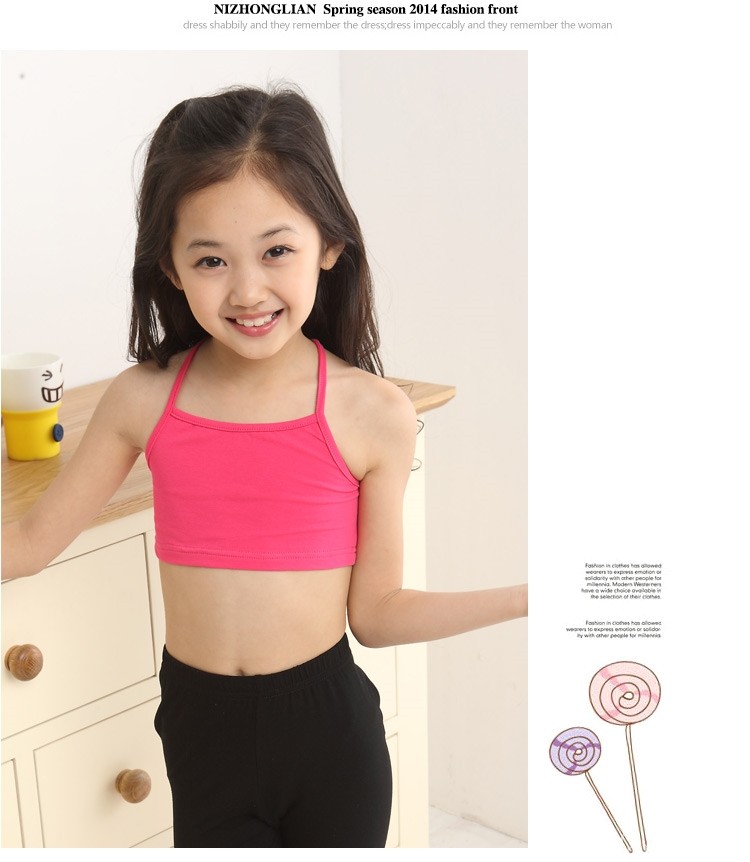 Girl's underwear small vest elementary school students' development