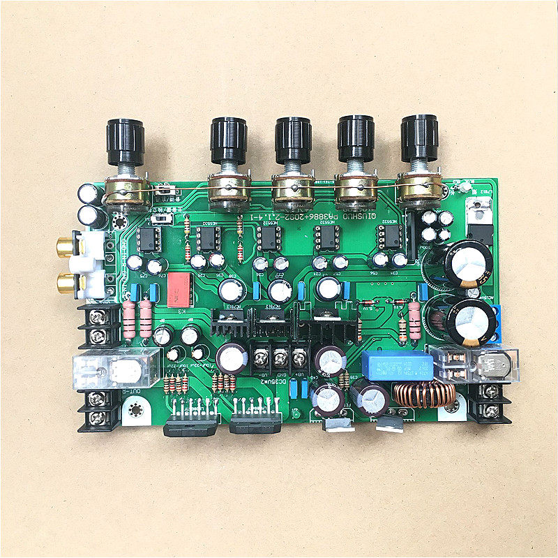 Audio LM3886 power amplifier board 2 1 track fever power amplifier finished plate bulk piece IRS2092 digital power amplifier