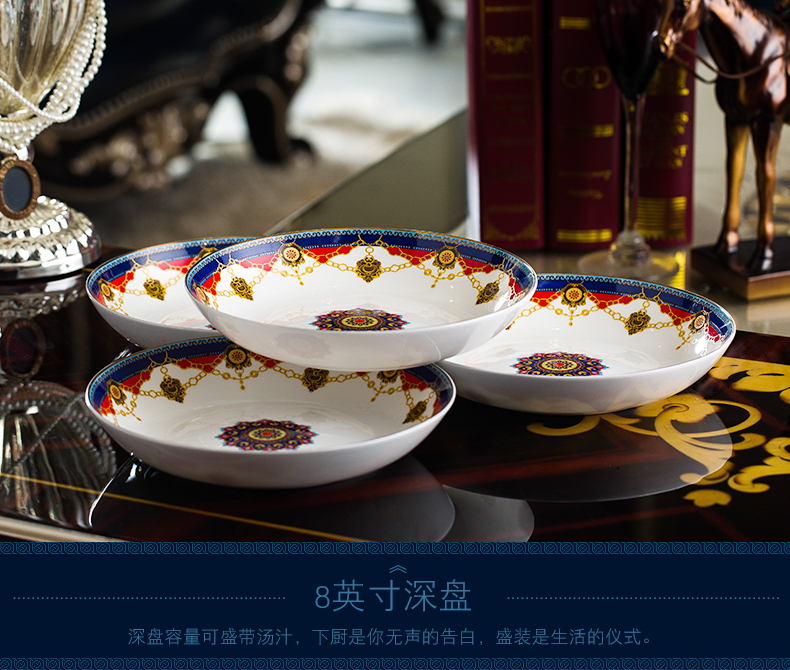 Tangshan porcelain tableware dishes household ceramics gift set chopsticks at Tangshan ipads porcelain rice bowl dish combination