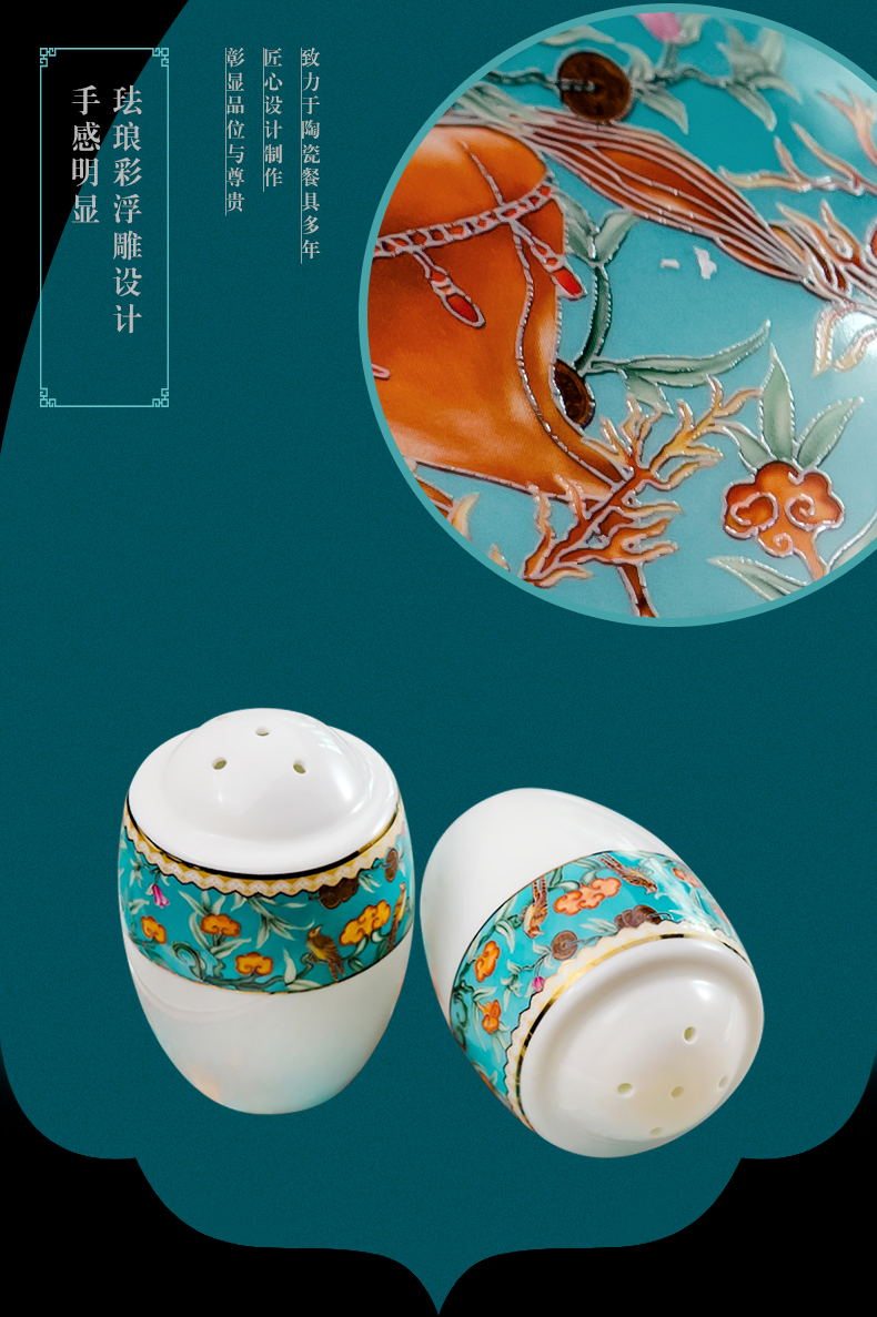 Jingdezhen European tableware tableware gift gift set bowl dish dish home wedding bowl dish dish bowl