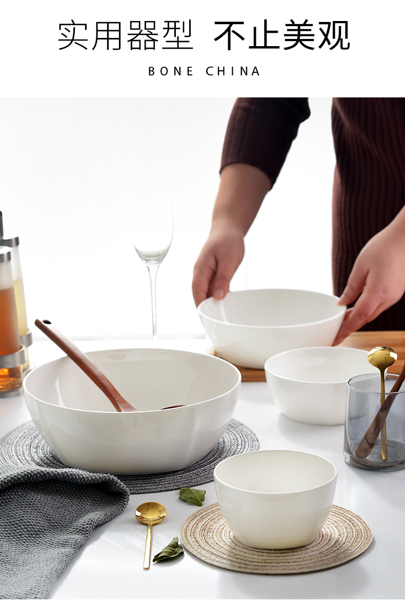White bowls home outfit microwave oven is special ipads China mercifully rainbow such as bowl to eat bowl bowl of soup bowl ceramic bowl, small bowl