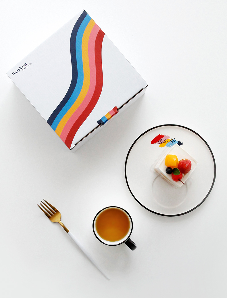 Mark cup Nordic coffee cups and saucers creative office glass ceramic cup a cup of milk for breakfast cup cup suits for