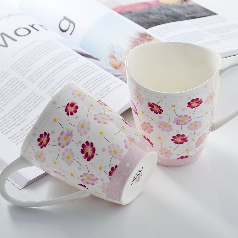 A cup of milk breakfast cup ipads porcelain ceramic keller cup, coffee cup cup creative couples microwave use