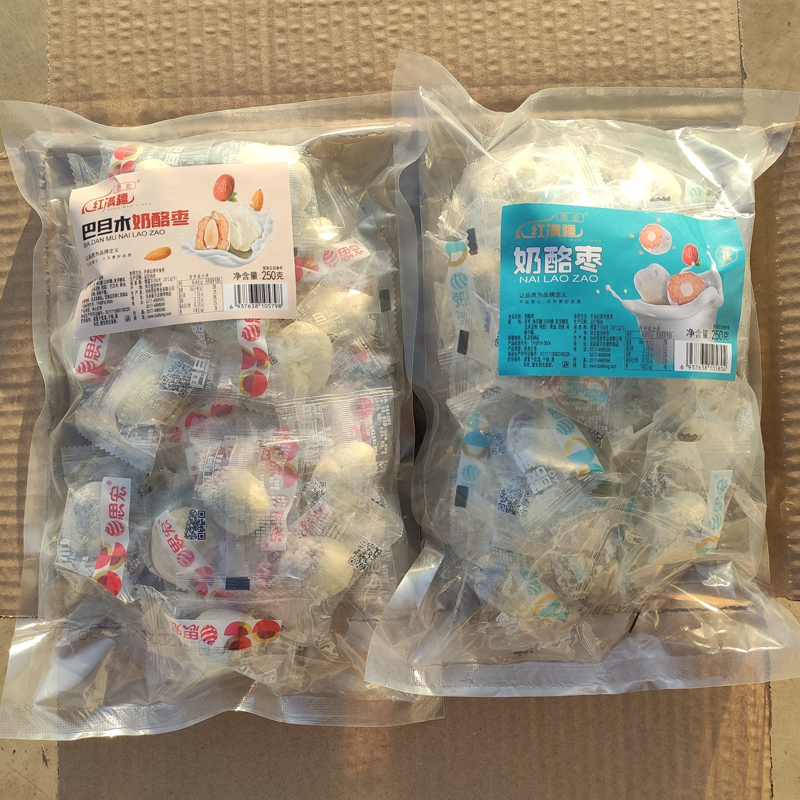 Sihong cheese Jujube Net Red snack Yogurt Snow jujube Padanmu red Jujube Almond handmade Xinjiang milk Fu Jujube