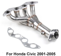Car modification stainless steel exhaust manifold plantain for Honda Civic 01-05 DX LX EM ES D17A