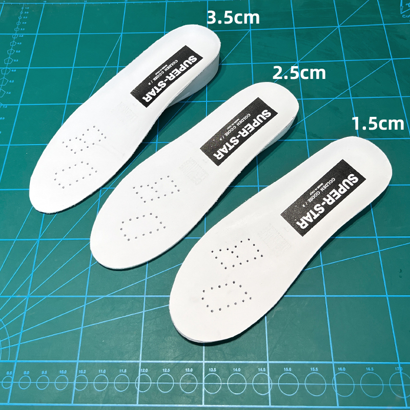 Small Dirty Shoe Cushioning Shock-Absorbing Anti-Vibration Leather Inner Height-Increasing Insole, Unisex, Universal Vacuum Latex Air Cushion, Can Be Trimmed